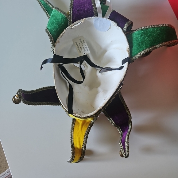 Venetian Colorful Jester Mask - Picture 5 of 6
